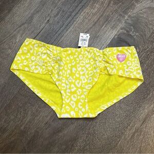 NWT Victoria’s Secret PINK Yellow Animal Print Cotton L/R Boyshort Panties VS XS